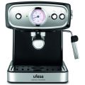 Кофеварка рожковая Ufesa CE7244 BRESCIA черный/серебристый