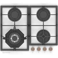 Газовая варочная панель Zigmund & Shtain M 26.6 W белый