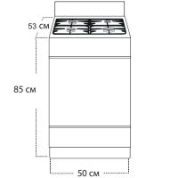 Плита газовая Gefest CG 50М02 К73 белый, изображение 3