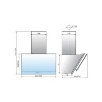 Вытяжка наклонная Elikor Жемчуг S4 90П-700-Е4Д белый, изображение 2