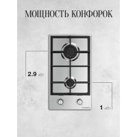 Газовая варочная панель Kuppersberg TS 38 X, изображение 5
