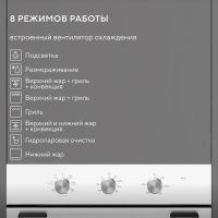 Духовой шкаф Hyundai HEO 6635 WG белый, изображение 3