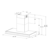 Вытяжка каминная Korting KHC 9877 N черный, изображение 2