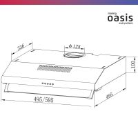 Вытяжка кухонная Oasis UP-50W белый, изображение 5