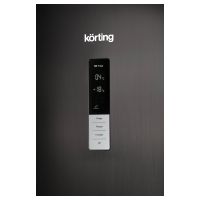 Холодильник Korting KNFC 62370 XN черная нерж сталь, изображение 2