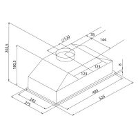 Встраиваемая вытяжка Krona KATE 600 WHITE PB V2, изображение 6