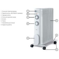 Масляный радиатор CENTEK CT-6230-7 белый, изображение 2