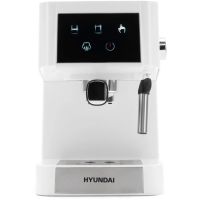 Кофеварка рожковая Hyundai HEM-3203 белый/серебристый, изображение 2