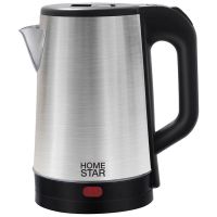 Электрочайник Homestar HS-1041 стальной/черный