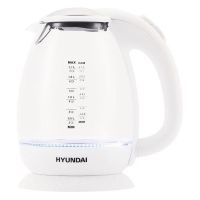 Электрочайник Hyundai HYK-G3805 белый/прозрачный