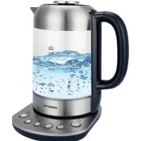 Чайник электрический Hyundai HYK-G8407 черный/стекло