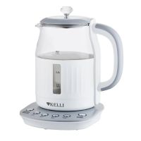 Чайник электрический Kelli KL-1373 бело-серый