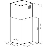 Вытяжка островная LEX Mono 400 белый, изображение 4