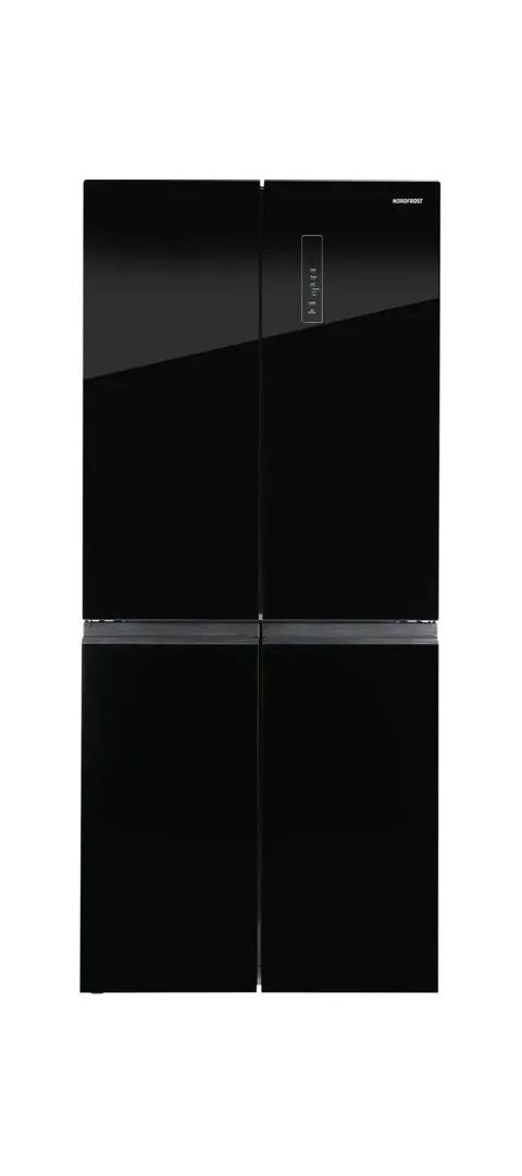 Холодильник Nordfrost RFQ 450 NFGb черное стекло, изображение 3