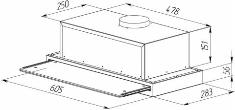 Вытяжка встраиваемая Zigmund & Shtain K 015.6 B черный, изображение 5
