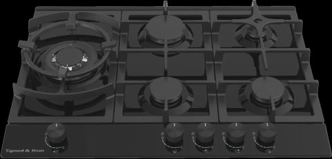 Газовая варочная панель Zigmund & Shtain G 14.7 B черный, изображение 4