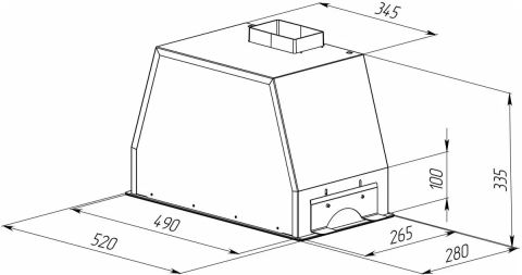 Вытяжка встраиваемая Zigmund & Shtain K 014.5 W, изображение 5