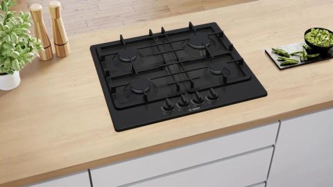 Поверхность газовая Bosch PNP6B6K40 черный, изображение 5