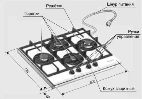 Газовая варочная панель Gefest 2231 К12, изображение 4