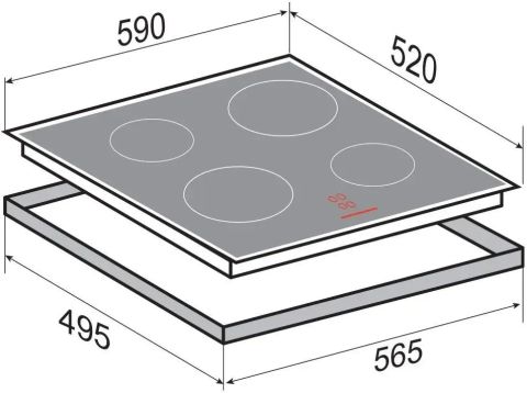 Варочная панель Zigmund & Shtain M 32.6 W, изображение 4
