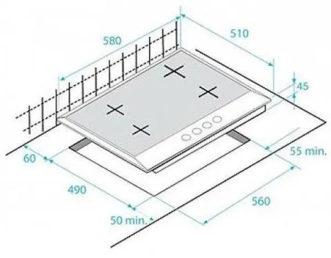 Газовая варочная панель Beko HIAG 64223 B черный, изображение 4