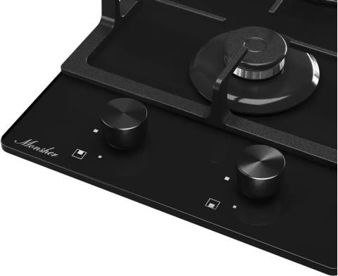 Газовая варочная панель Monsher MGG 33 NoirR черный, изображение 3