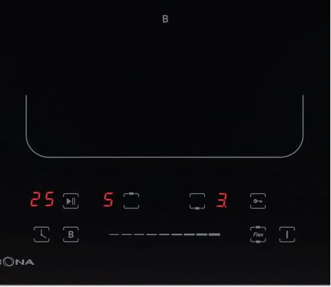 Индукционная варочная панель Krona ERDE 30 BL 2BFTS черный, изображение 5