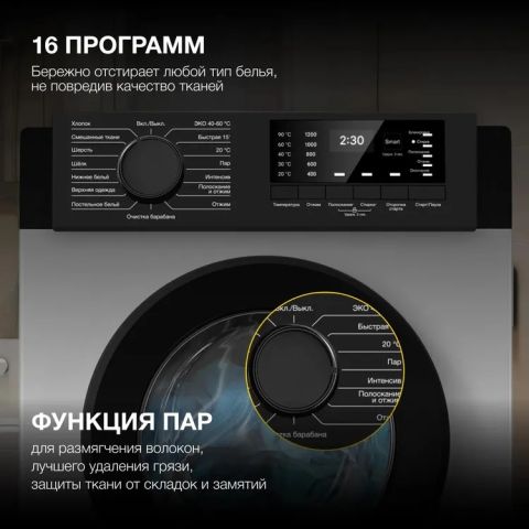 Стиральная машина Hyundai WME6009 белый, изображение 4