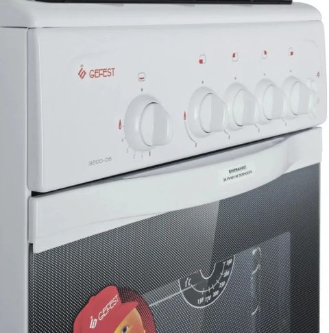 Плита газовая Gefest 3200-06 К2 белая, изображение 3