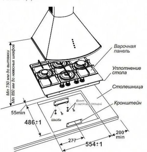 Газовая варочная панель GEFEST ПВГ 2231-02 Р12 белый, изображение 3
