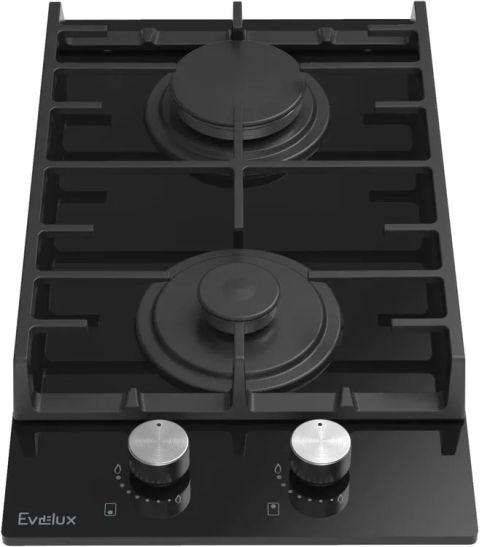 Газовая варочная панель EVELUX HEG 360 BG черный, изображение 3