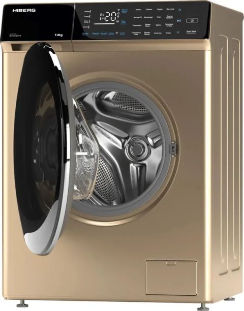 Стиральная машина Hiberg i-DDQ9-712 G золотистый, изображение 5