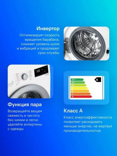 Стиральная машина LG F2V3HS4W, изображение 3