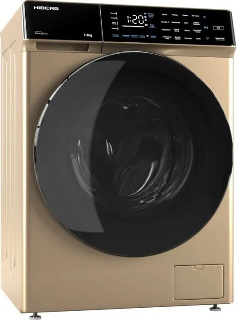 Стиральная машина Hiberg i-DDQ9-712 G золотистый, изображение 4