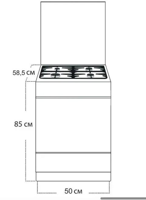 Плита комбинированная Gefest ПГЭ 5302-03 0054 коричневый, изображение 3