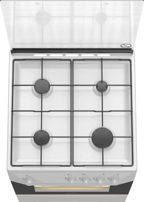 Плита газовая Darina 1D GM141 007 W белый, изображение 4