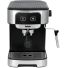 Кофеварка рожковая BBK BCM1500 черный/нержавеющая сталь, изображение 2